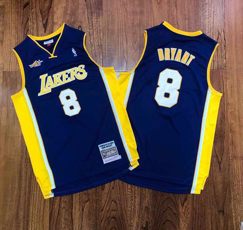 Los Angeles Lakers 2000 BRYANT #8 Purple All Star Classics Basketball Jersey (Closely Stitched)