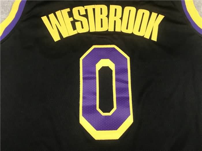 Los Angeles Lakers 20/21 WESTBROOK #0 Black Basketball Jersey (Stitched)