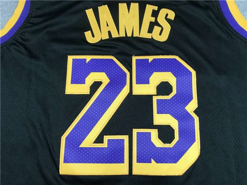 Los Angeles Lakers 20/21 JAMES #23 Black Basketball Jersey (Stitched)