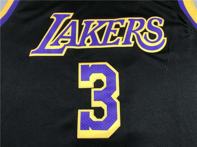 Los Angeles Lakers 20/21 DAVIS #3 Black Basketball Jersey (Stitched)