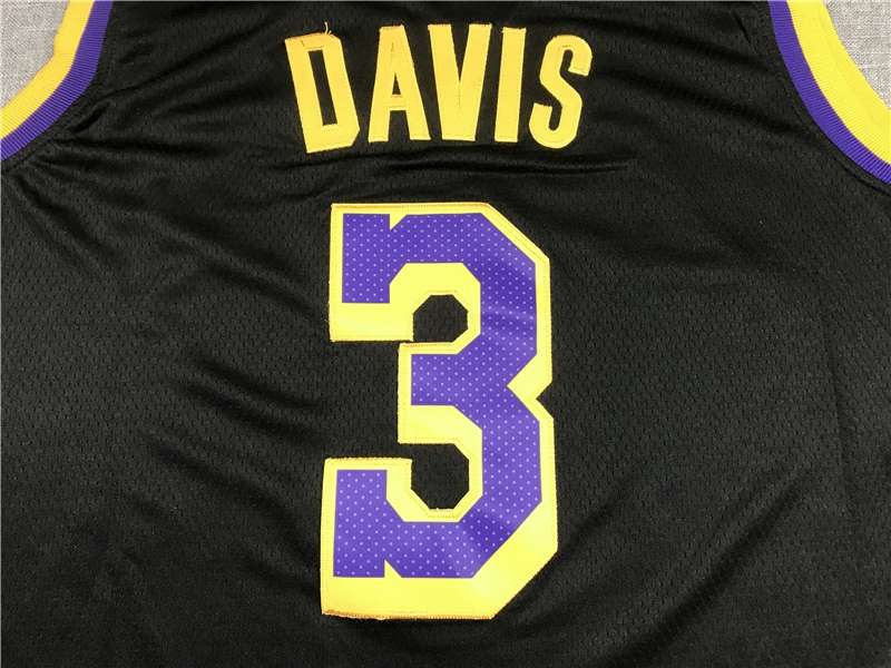 Los Angeles Lakers 20/21 DAVIS #3 Black Basketball Jersey (Stitched)