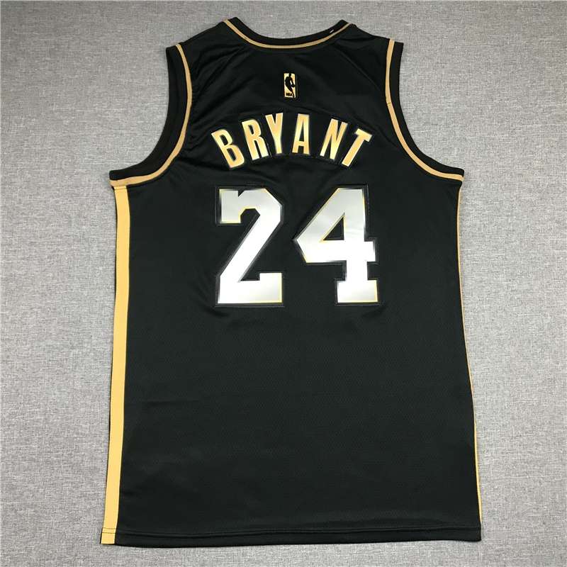 Los Angeles Lakers 20/21 BRYANT #24 Black Gold Basketball Jersey (Stitched)