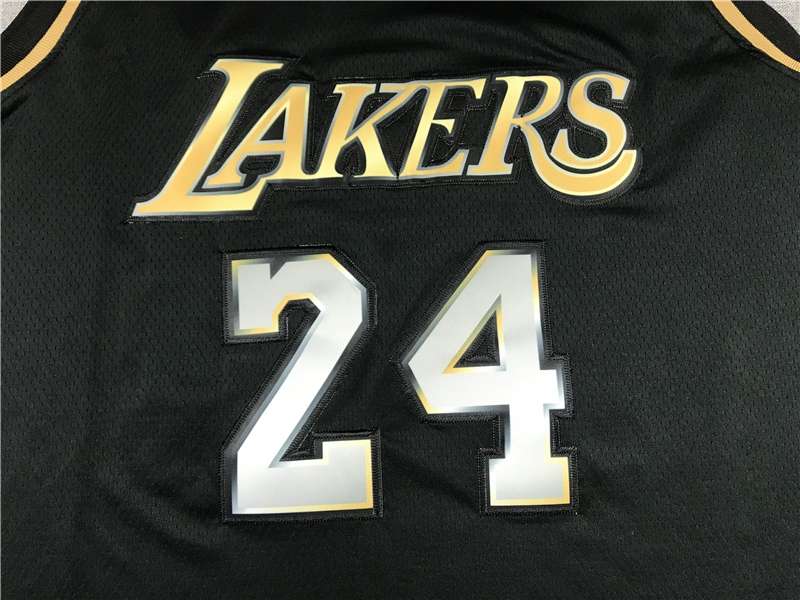 Los Angeles Lakers 20/21 BRYANT #24 Black Gold Basketball Jersey (Stitched)