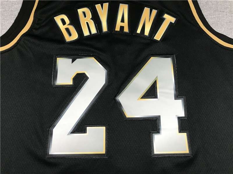 Los Angeles Lakers 20/21 BRYANT #24 Black Gold Basketball Jersey (Stitched)