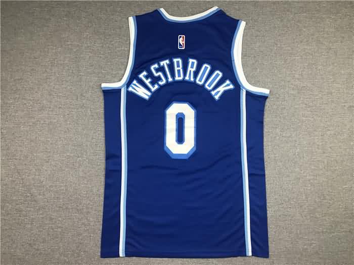 Los Angeles Lakers 20/21 WESTBROOK #0 Blue Basketball Jersey (Stitched)