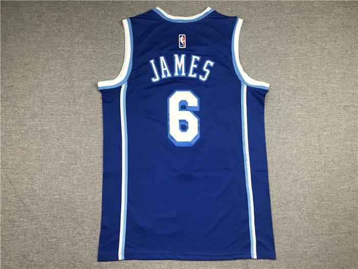 Los Angeles Lakers 20/21 JAMES #6 Blue Basketball Jersey (Stitched)