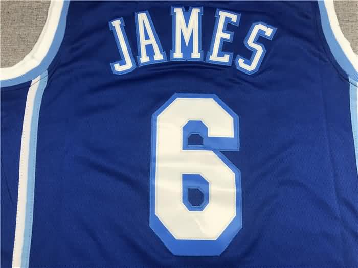 Los Angeles Lakers 20/21 JAMES #6 Blue Basketball Jersey (Stitched)