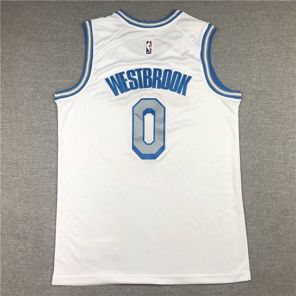 Los Angeles Lakers 20/21 WESTBROOK #0 White City Basketball Jersey (Stitched)