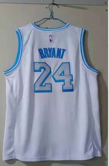 Los Angeles Lakers 20/21 BRYANT #24 White City Basketball Jersey (Stitched)