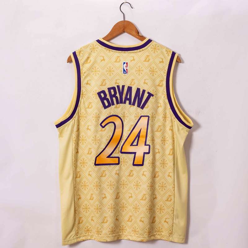 Los Angeles Lakers 20/21 BRYANT #24 Gold Basketball Jersey (Stitched)