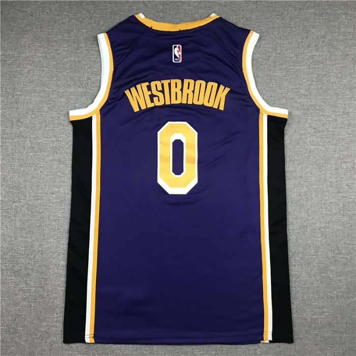 Los Angeles Lakers 20/21 WESTBROOK #0 Purple Basketball Jersey (Stitched)