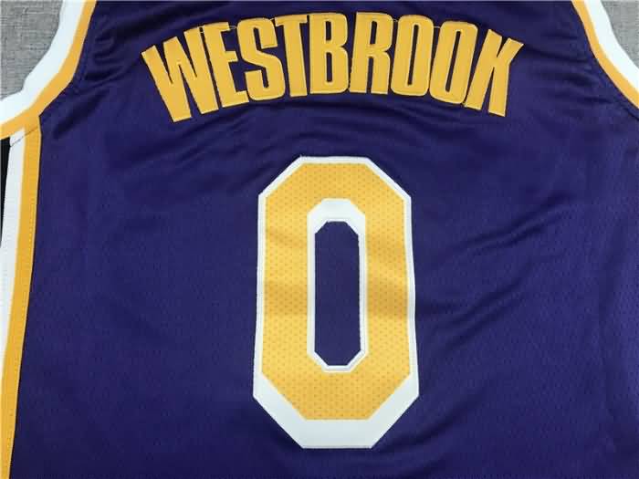 Los Angeles Lakers 20/21 WESTBROOK #0 Purple Basketball Jersey (Stitched)