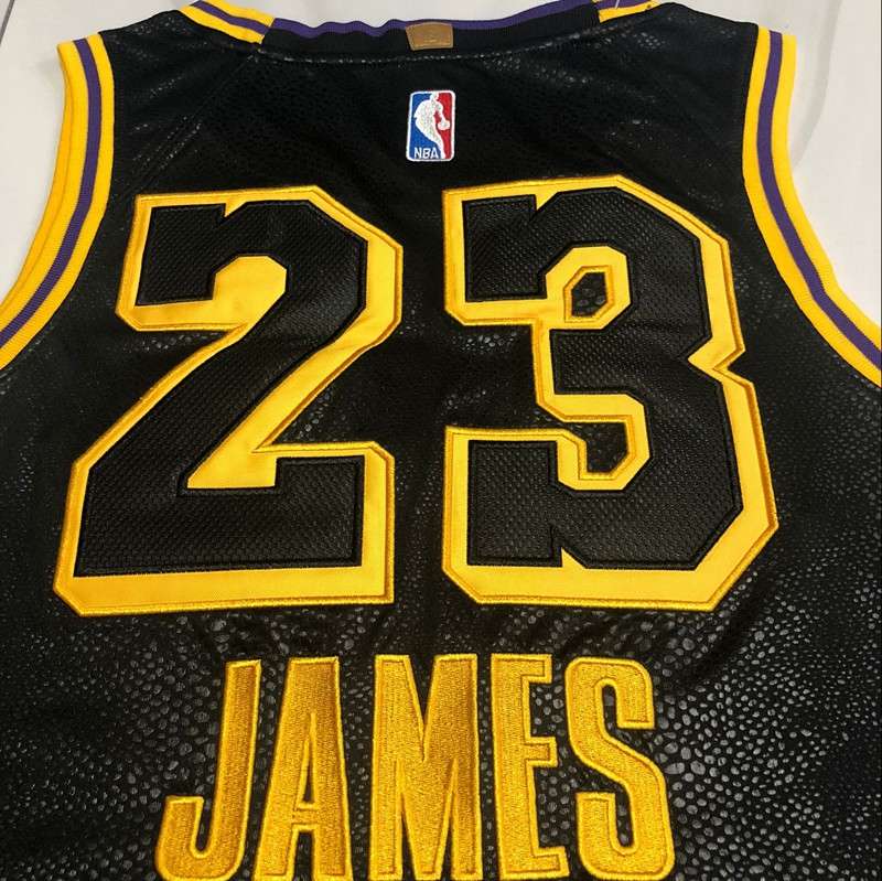 Los Angeles Lakers 2020 JAMES #23 Black City Basketball Jersey (Closely Stitched)