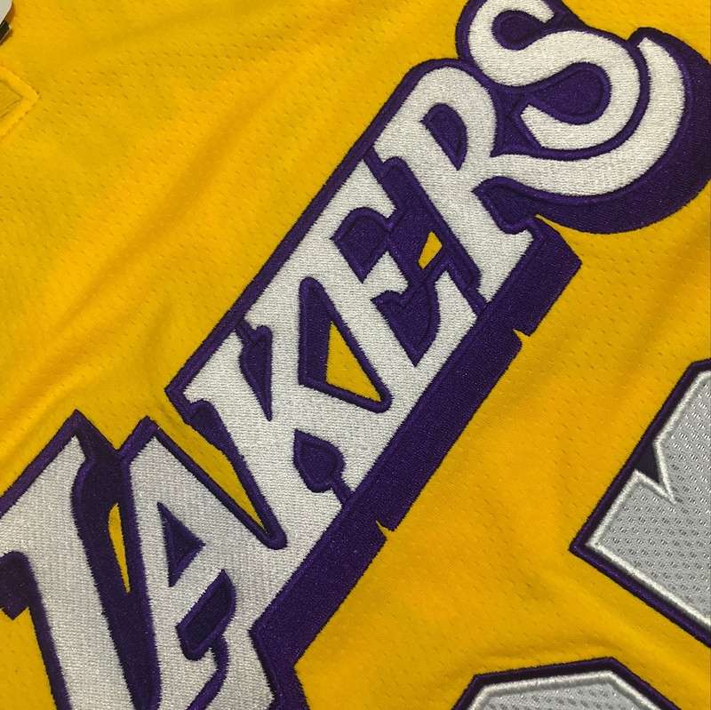 Los Angeles Lakers 2020 JAMES #23 Yellow City Basketball Jersey (Closely Stitched)