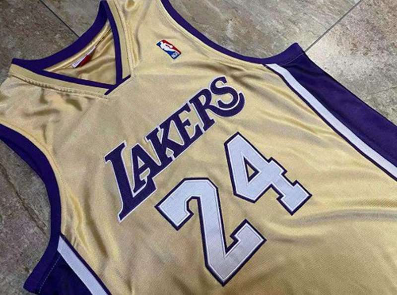 Los Angeles Lakers 2020 BRYANT #24 Gold Classics Basketball Jersey (Closely Stitched)