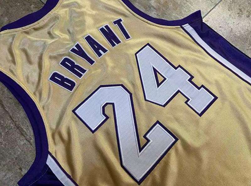 Los Angeles Lakers 2020 BRYANT #24 Gold Classics Basketball Jersey (Closely Stitched)