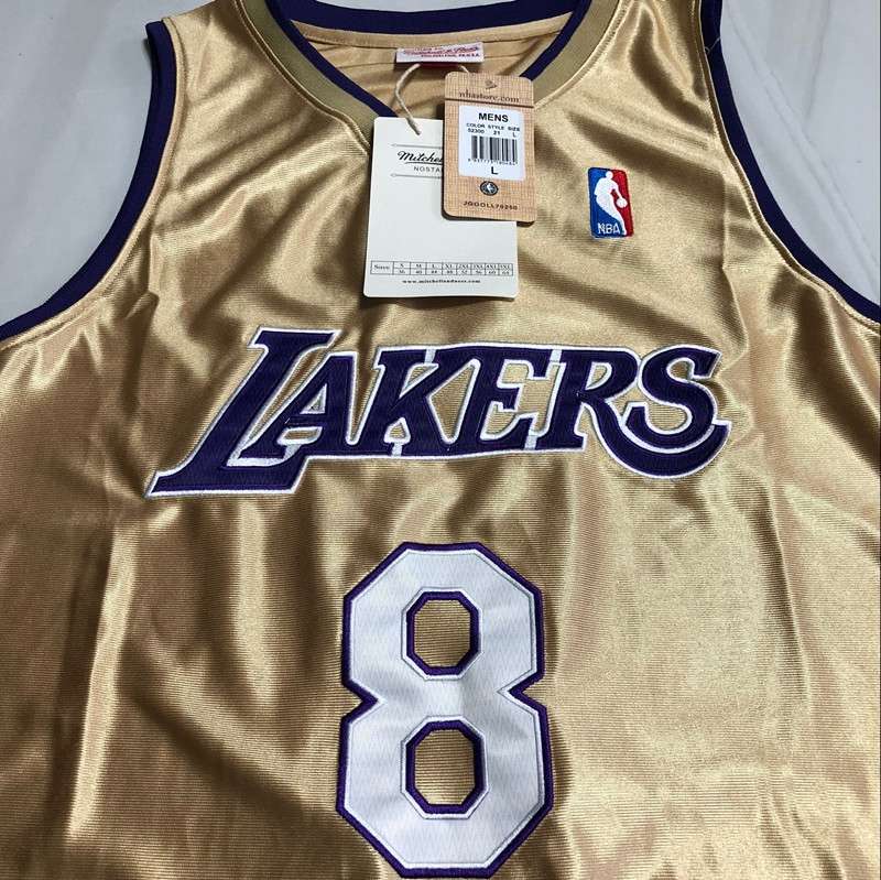 Los Angeles Lakers 2020 BRYANT #8 Gold Classics Basketball Jersey (Closely Stitched)