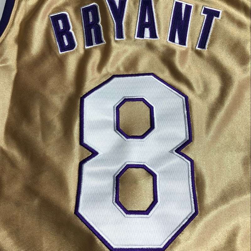 Los Angeles Lakers 2020 BRYANT #8 Gold Classics Basketball Jersey (Closely Stitched)