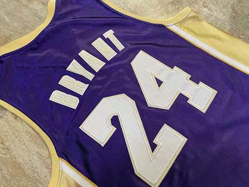 Los Angeles Lakers 2020 BRYANT #24 Purple Classics Basketball Jersey (Closely Stitched)