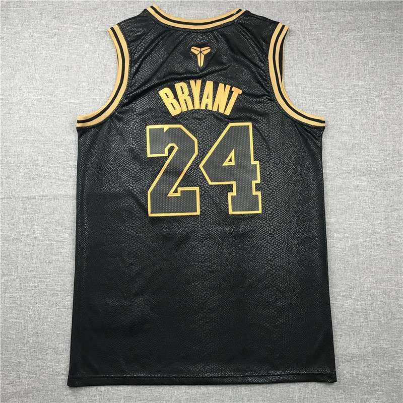 Los Angeles Lakers 2020 BRYANT #24 Black Gold Basketball Jersey 2 (Stitched)