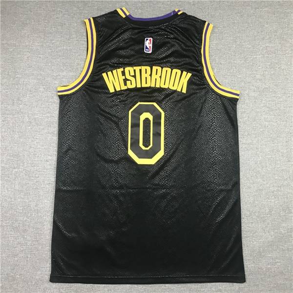 Los Angeles Lakers 2020 WESTBROOK #0 Black City Basketball Jersey (Stitched)