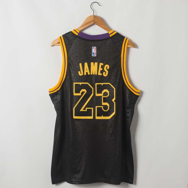 Los Angeles Lakers 2020 JAMES #23 Black City Basketball Jersey (Stitched)