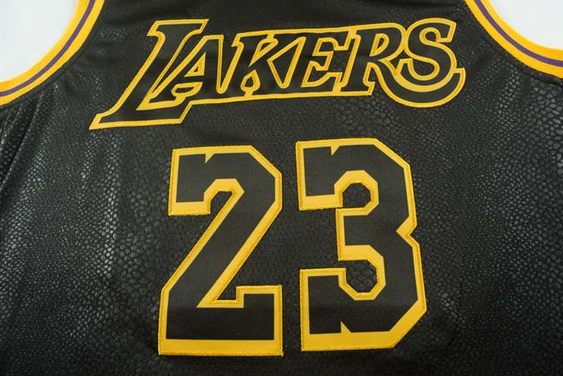 Los Angeles Lakers 2020 JAMES #23 Black City Basketball Jersey (Stitched)