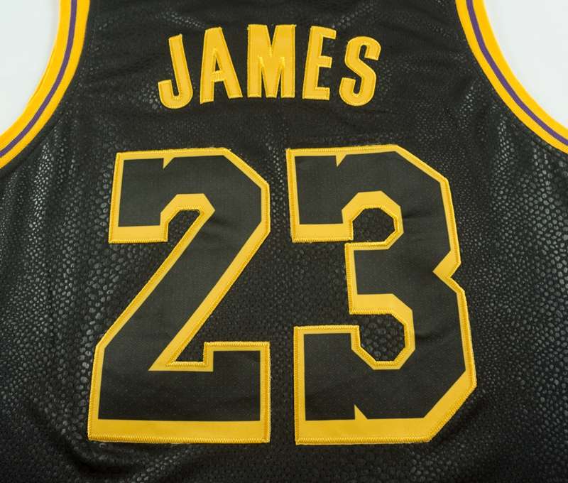 Los Angeles Lakers 2020 JAMES #23 Black City Basketball Jersey (Stitched)