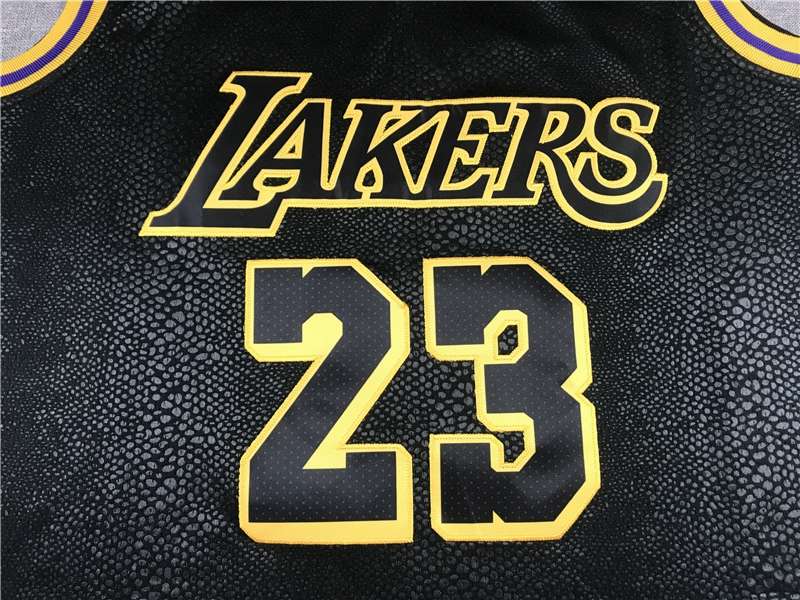 Los Angeles Lakers 2020 JAMES #23 Black City Basketball Jersey 2 (Stitched)