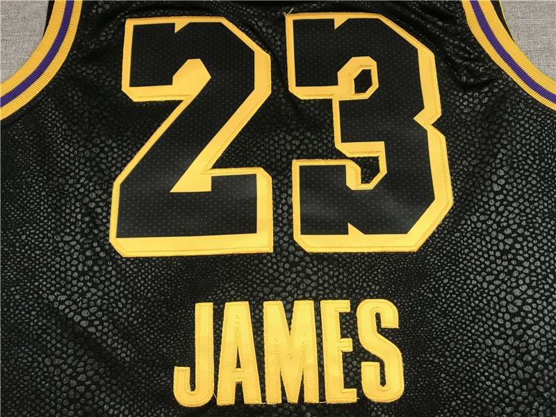 Los Angeles Lakers 2020 JAMES #23 Black City Basketball Jersey 2 (Stitched)