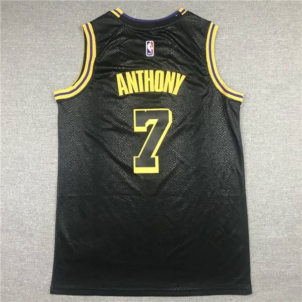 Los Angeles Lakers 2020 ANTHONY #7 Black City Basketball Jersey (Stitched)