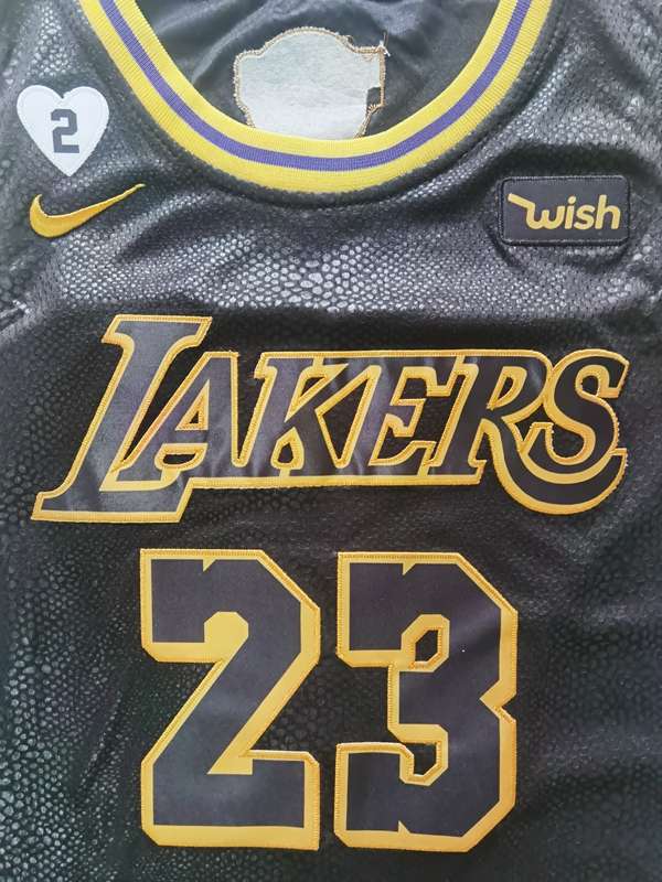 Los Angeles Lakers 2020 JAMES #23 Black City Finals Basketball Jersey (Stitched)