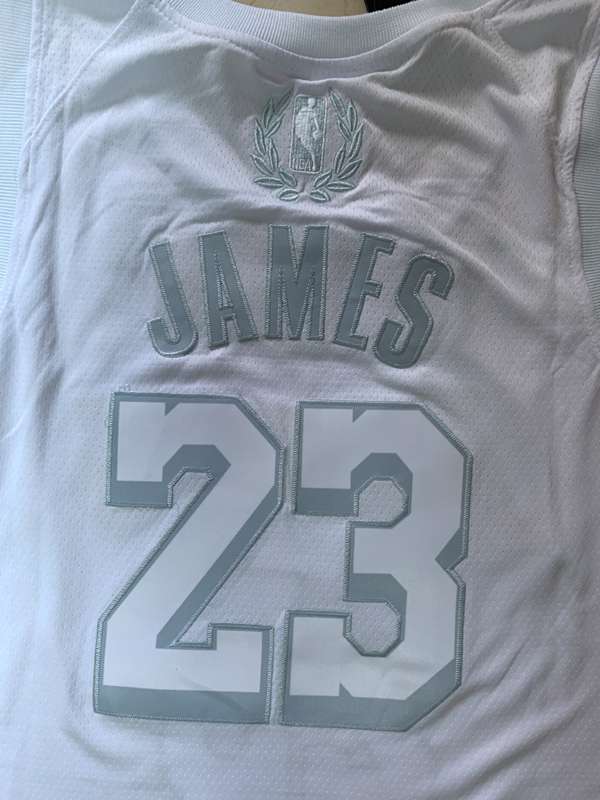 Los Angeles Lakers 2020 JAMES #23 White MVP Basketball Jersey (Stitched)