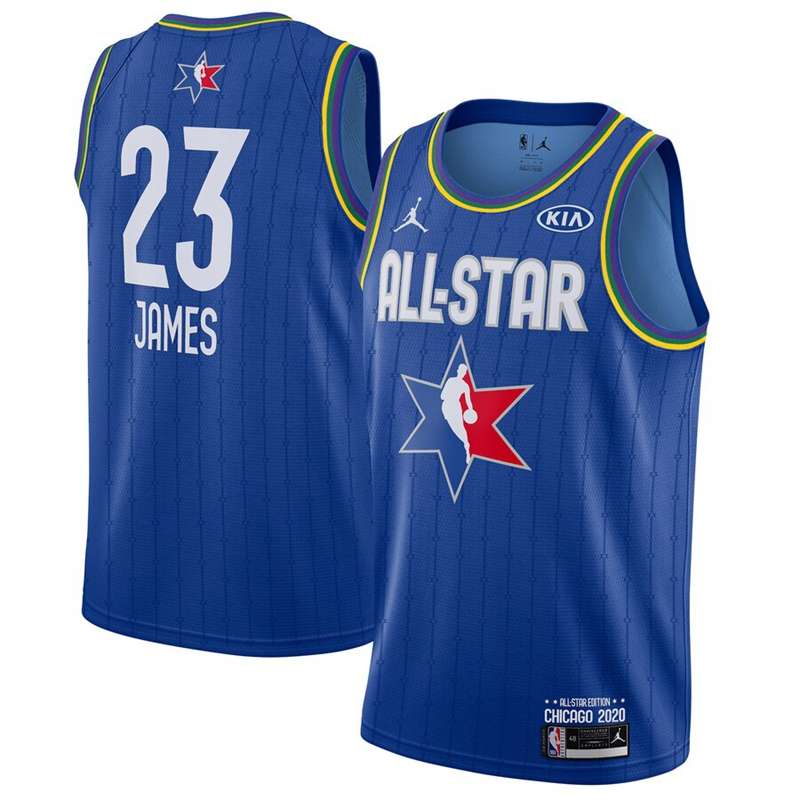 Los Angeles Lakers 2020 JAMES #23 Blue All Star Basketball Jersey (Stitched)