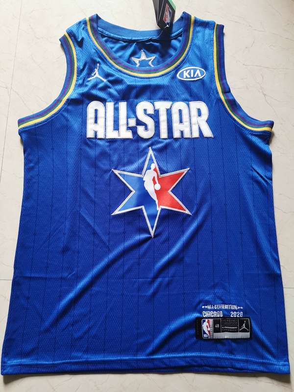 Los Angeles Lakers 2020 DAVIS #3 Blue All Star Basketball Jersey (Stitched)