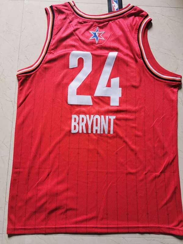 Los Angeles Lakers 2020 BRYANT #24 Red All Star Basketball Jersey (Stitched)