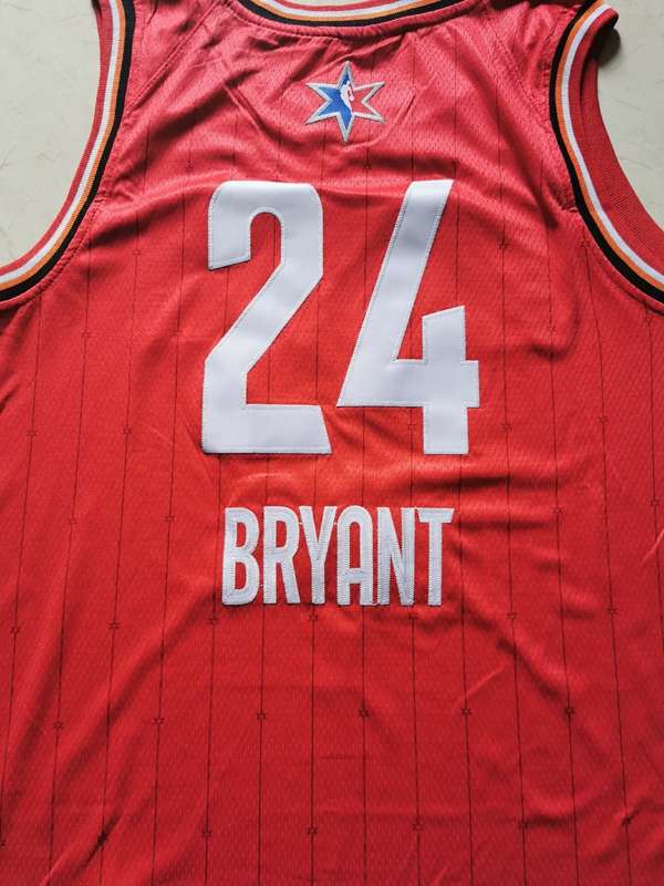 Los Angeles Lakers 2020 BRYANT #24 Red All Star Basketball Jersey (Stitched)