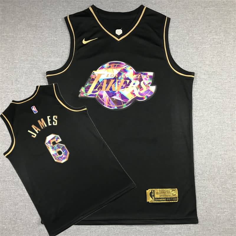 Los Angeles Lakers 21/22 JAMES #6 Black Basketball Jersey (Stitched)