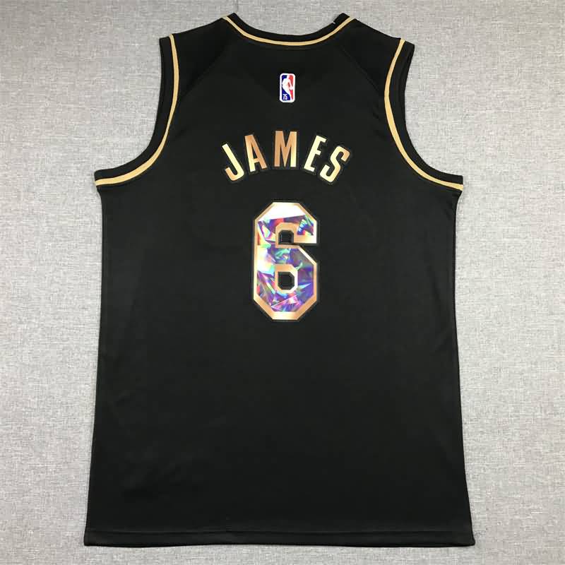 Los Angeles Lakers 21/22 JAMES #6 Black Basketball Jersey (Stitched)