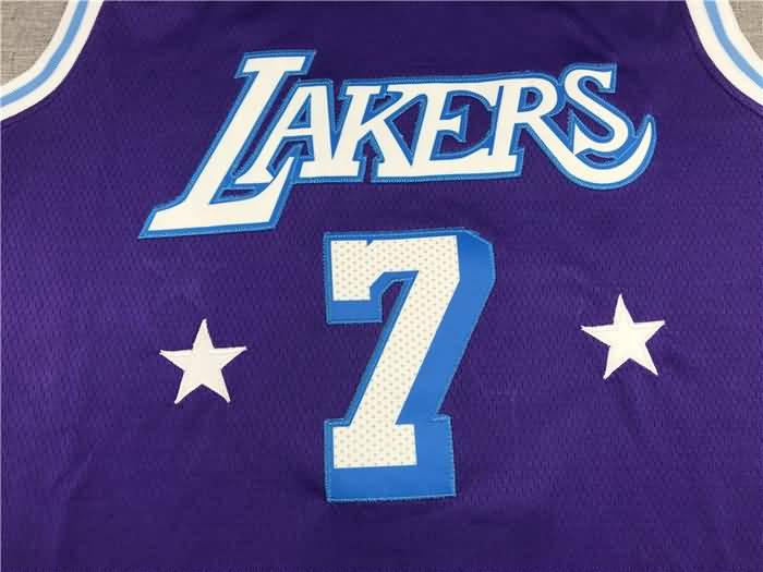 Los Angeles Lakers 21/22 ANTHONY #7 Purple City Basketball Jersey (Stitched)