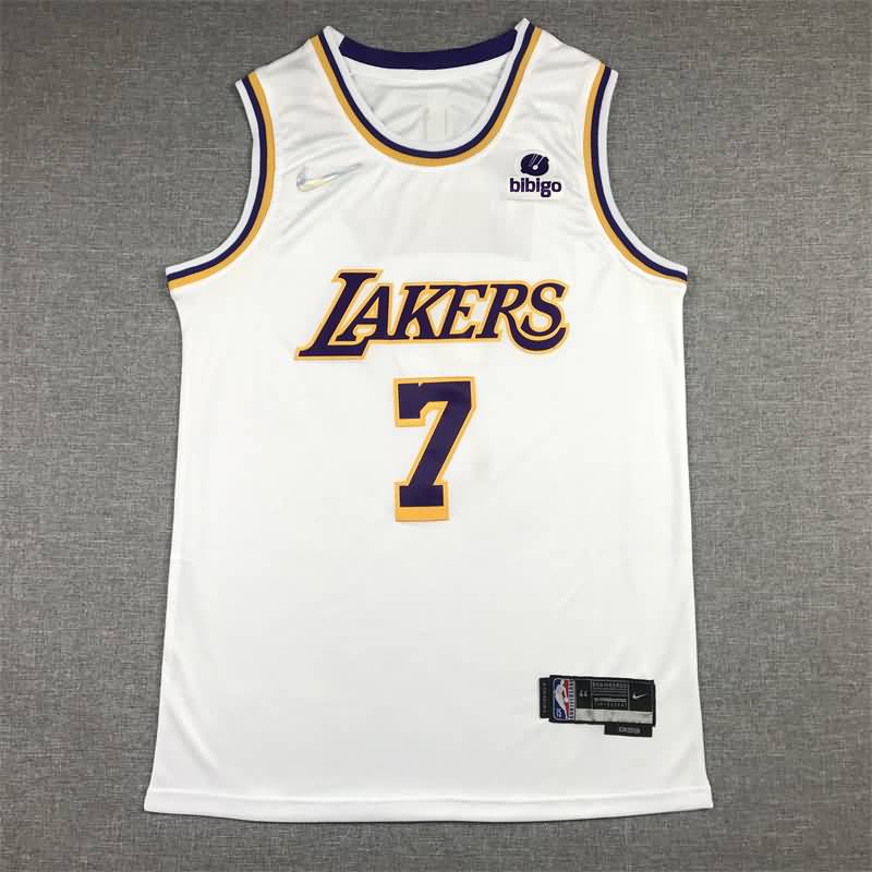 Los Angeles Lakers 21/22 ANTHONY #7 White Basketball Jersey (Stitched)