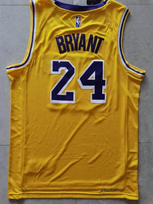 Los Angeles Lakers 21/22 BRYANT #24 Yellow Basketball Jersey (Stitched)