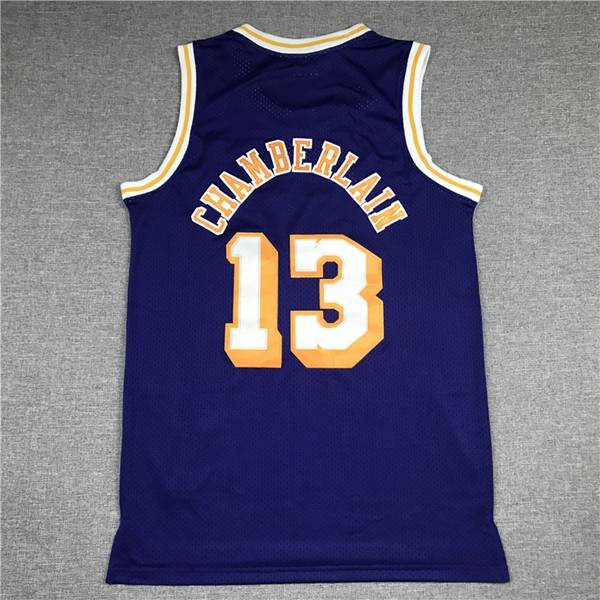 Los Angeles Lakers 1971/72 CHAMBERLAIN #13 Purple Classics Basketball Jersey (Stitched)