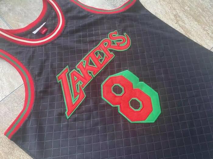 Los Angeles Lakers 1996/97 BRYANT #8 Black Classics Basketball Jersey (Closely Stitched)