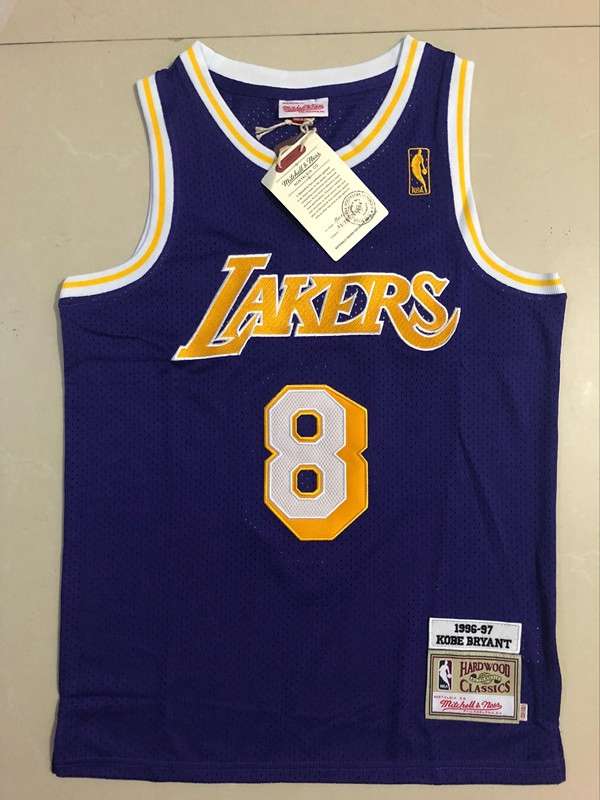 Los Angeles Lakers 1996/97 BRYANT #8 Purple Classics Basketball Jersey (Closely Stitched)