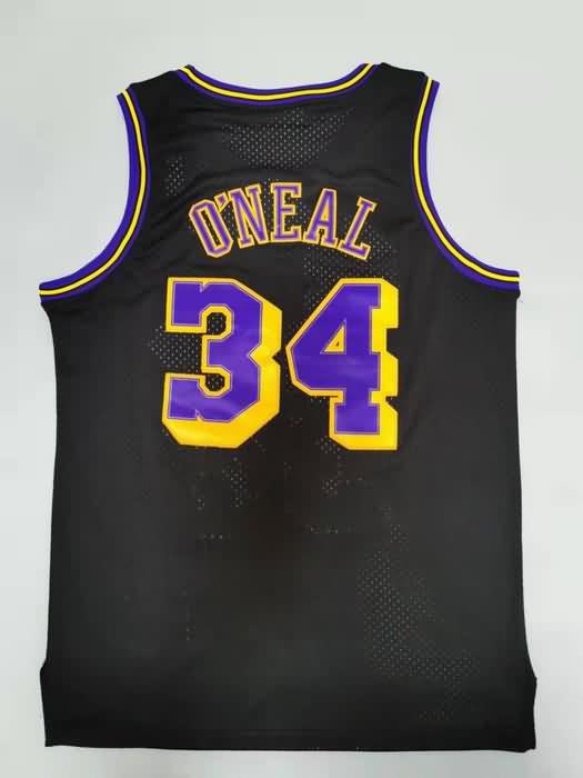 Los Angeles Lakers 1996/97 ONEAL #34 Black Classics Basketball Jersey (Stitched)