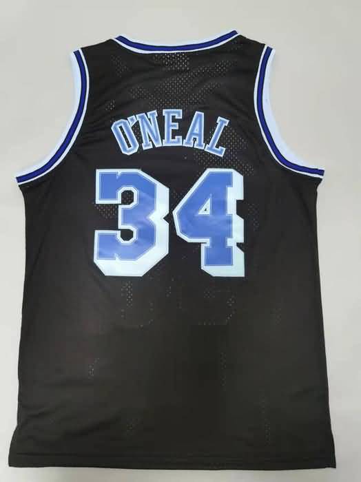 Los Angeles Lakers 1996/97 ONEAL #34 Black Classics Basketball Jersey 02 (Stitched)