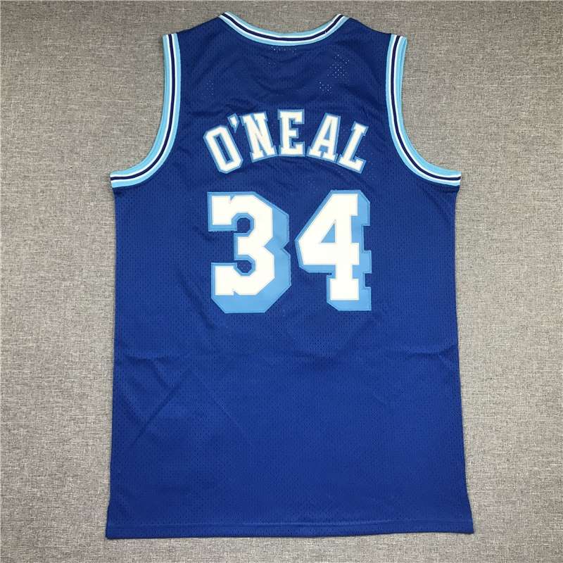 Los Angeles Lakers 1996/97 ONEAL #34 Blue Classics Basketball Jersey (Stitched)