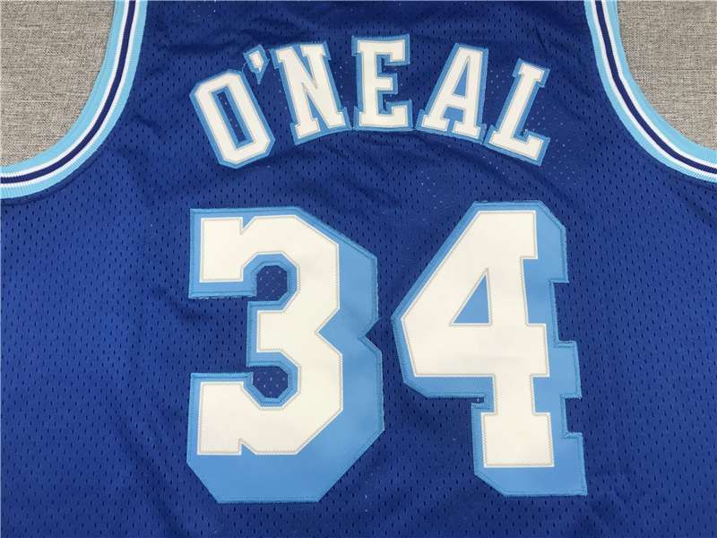 Los Angeles Lakers 1996/97 ONEAL #34 Blue Classics Basketball Jersey (Stitched)