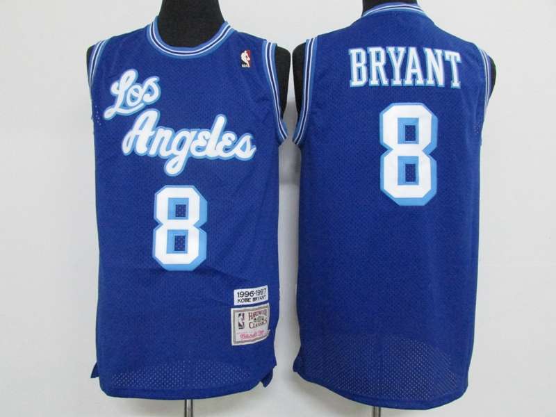 Los Angeles Lakers 1996/97 BRYANT #8 Blue Classics Basketball Jersey (Stitched)